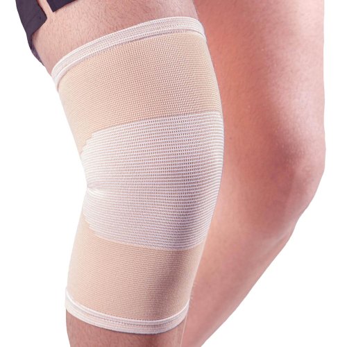1 exemplaar Mövibrace Knie Bandage Lang Beige Maat XL