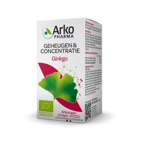 45 capsules Arkopharma Ginkgo Arkocaps Biologisch