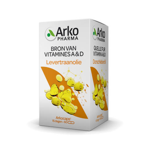 60 Kapseln Arkopharma Levertraanolie Arkocaps