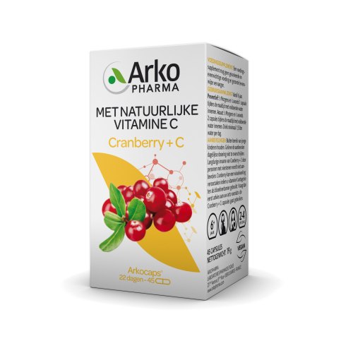 45 capsules Arkopharma Cranberry + C Arkocaps