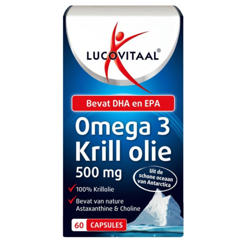 60 Kapseln Lucovitaal Omega 3 Krill olie 500 mg