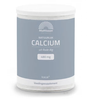 150 Gramm Mattisson Natuurlijk Calcium 480 mg