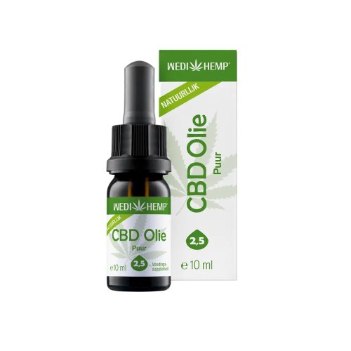 Wedihemp CBD Olie Puur 2,5% Natuurlijk 10 Ml