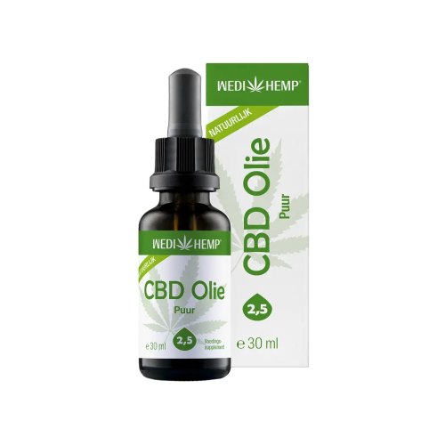  Wedihemp CBD Olie Puur 2,5% Natuurlijk