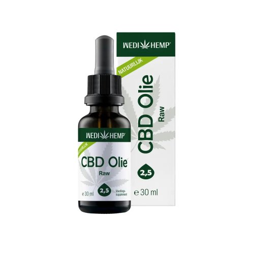 Wedihemp CBD Olie Raw 2,5% Natuurlijk 30 ml