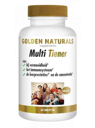 60 tabletten Golden Naturals Multi Tiener