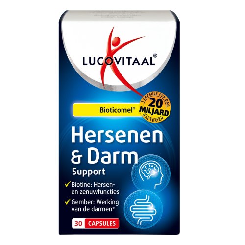 30 Kapseln Lucovitaal Hersenen & Darm Support Bioticomel