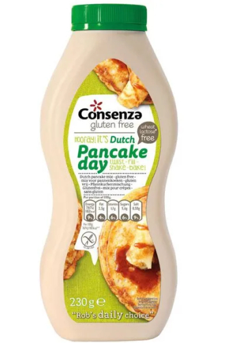 230 gram Consenza Pannenkoeken Mix Glutenvrij