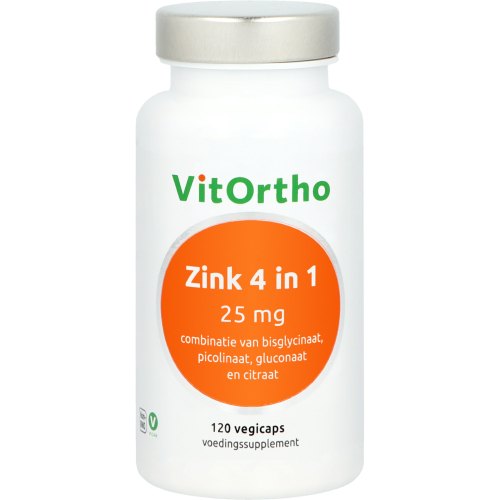 120 Vegicaps VitOrtho Zink 4 in 1 25 mg
