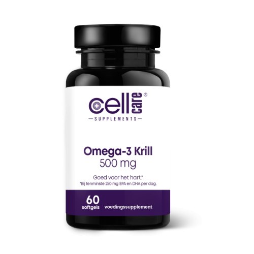 60 Softgels CellCare Supplements Omega-3 Krill 500 mg