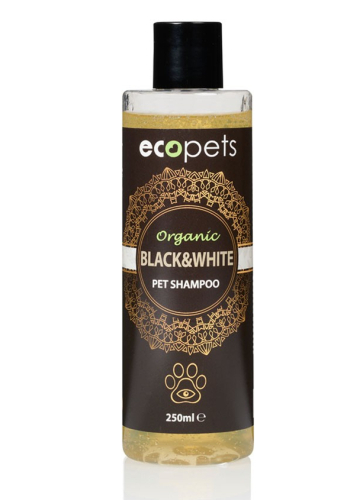 250 ml Ecopets Organic Pet Shampoo Black & White