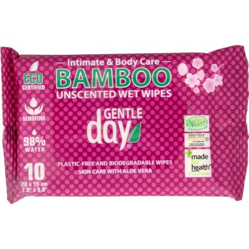 Gentle Day Bamboo Intimate Wipes 10 Stücke