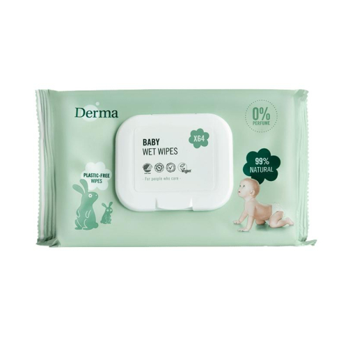 64 stuks Derma Eco Babydoekjes