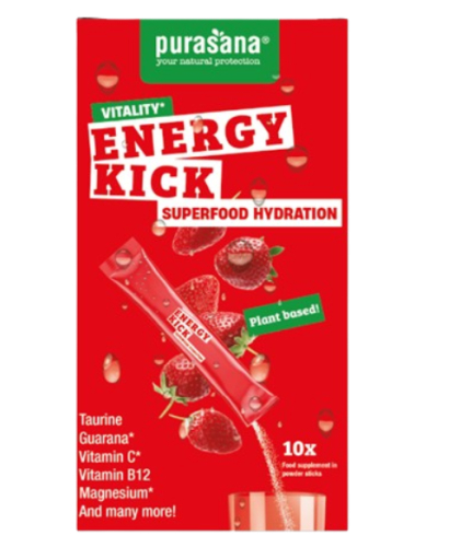 10 x 4,5 Gramm Purasana Hydratation Superfoods Energy Kick