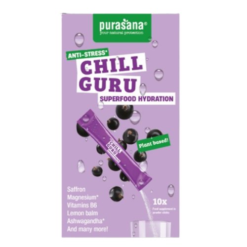 Purasana Hydratation Superfoods Chill Guru 10 x 4,5 Gramm