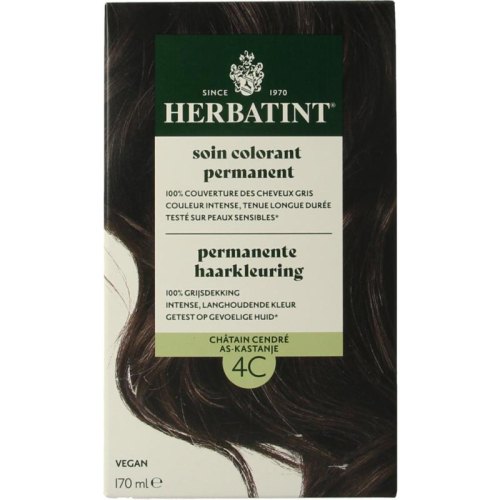 170 ml Herbatint Haarkleuring 4C As Kastanje