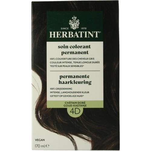 170 ml Herbatint Haarkleuring 4D Goud Kastanje
