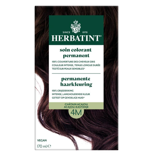 170 ml Herbatint Haarkleuring 4M Acajou Kastanje