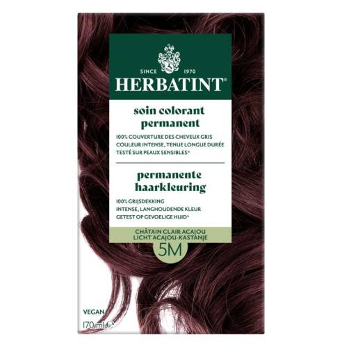 170 ml Herbatint Haarkleuring 5M Licht Acajou Kastanje