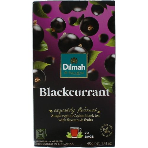 Dilmah Blackcurrant Zwarte Bes Thee 20 Tüte