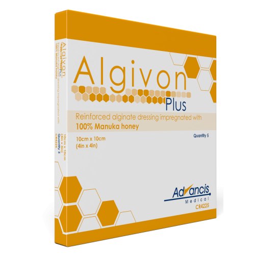 5 stuks Advancis Veterinary Algivon Plus Manuka Honing Alginaatverband 10 x 10 cm