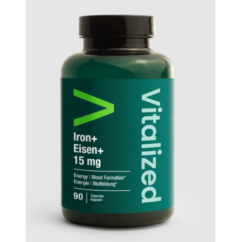 90 Kapseln Vitalized Iron+Eisen+ 15 mg