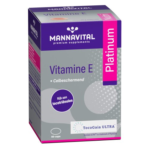 60 Kapseln Mannavital Vitamine E Platinum