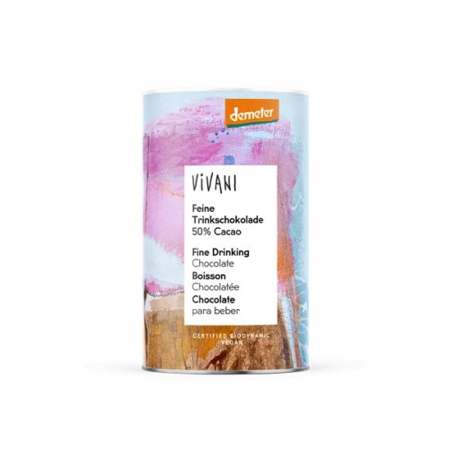 Vivani Fine Drinking Chocolate 50% Cocoa Biologisch 300 Gramm