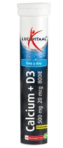 20 Brausetabletten Lucovitaal Calcium & D3 500 mg 20 mcg 800 IE