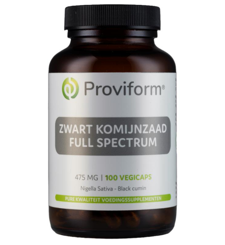 Proviform Zwart Komijnzaad Full Spectrum 475 mg 100 Vegicaps