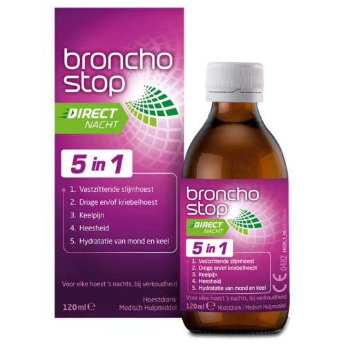 120 Ml Bronchostop Hoestdrank Direct Nacht 5 in 1
