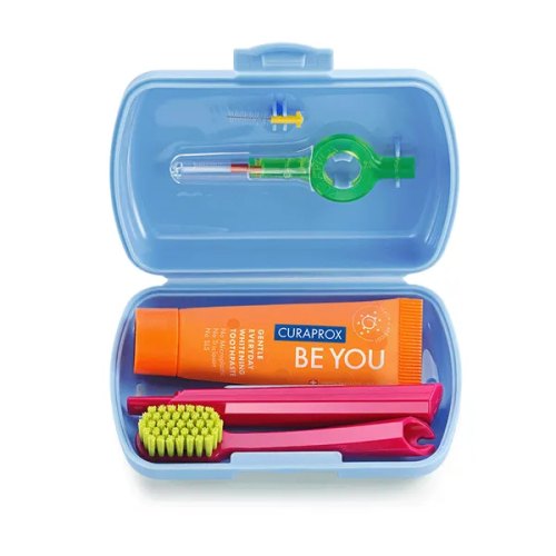 1 stuks Curaprox Reisset Blauw