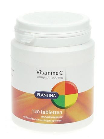 150 Tabletten Plantina Vitamine C Ascorbinezuur