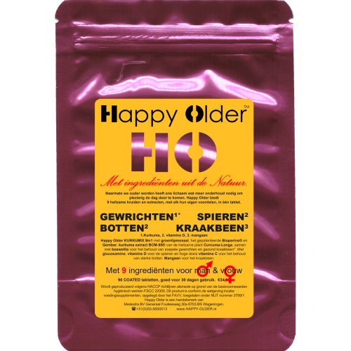 90 tabletten Happy Older Kurkumix 9-in-1 Gecoat