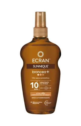 200 ml Ecran Sunnique Broncea Olie SPF10