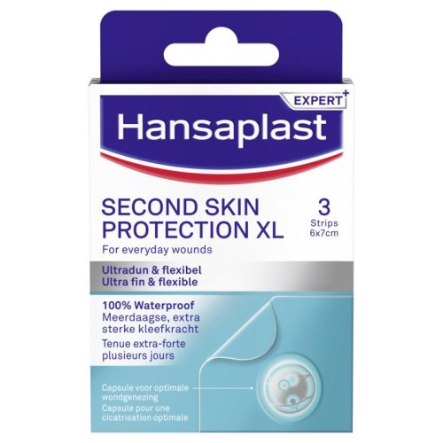 Hansaplast Second Skin Protection Hydrocolloid XL Pleister 3 pieces