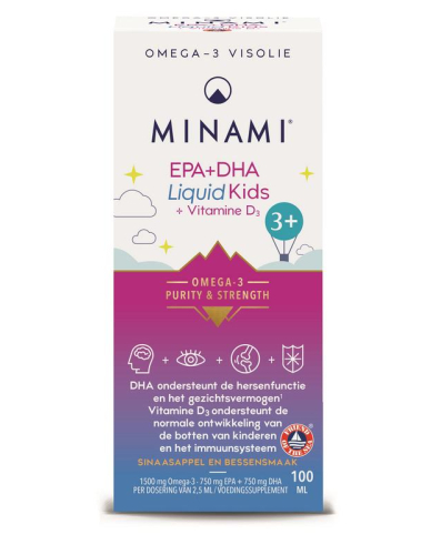 100 ml Minami Nutrition EPA+DHA Liquid Kids + Vitamine D3