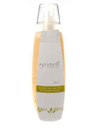 200 Ml Geoderm Bodygel Aloe Vera Rozenbottelolie