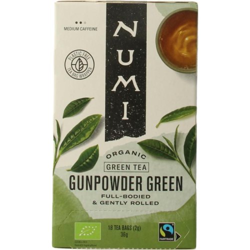Numi Organic Tea Gunpowder Green Thee Biologisch 18 Tüte