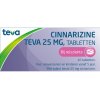 10 tabletten Teva Cinnarizine 25 mg - Bij Reisziekte