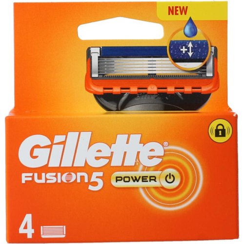 Gillette Fusion 5 Power Scheermesjes 4 Stücke