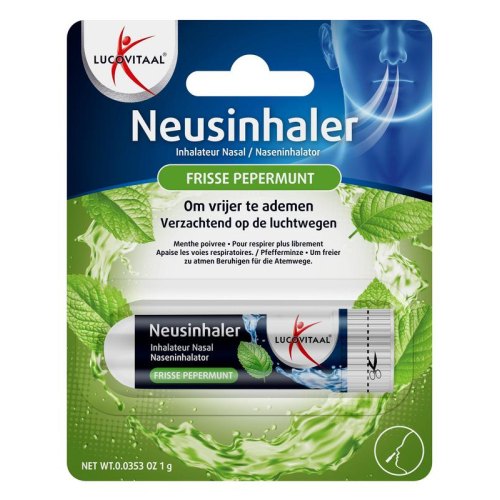 1 Stück Lucovitaal Neusinhaler Frisse Pepermunt