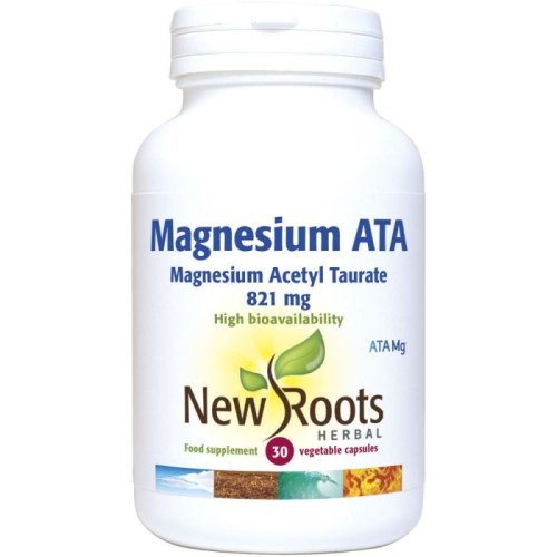 30 capsules New Roots Herbal Magnesium ATA (Acetyl Taurate)