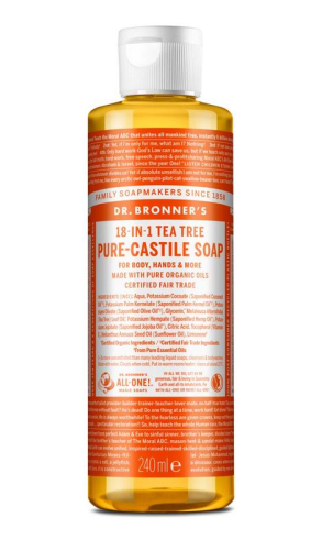 Dr. Bronner's 18-in-1 Zeep Tea Tree 240 Ml