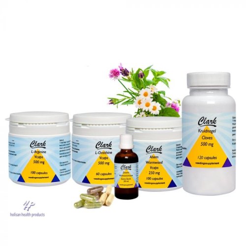 1 Packung Clark Parasietenkuur 6 weken met L-Ornithine en L-Arginine