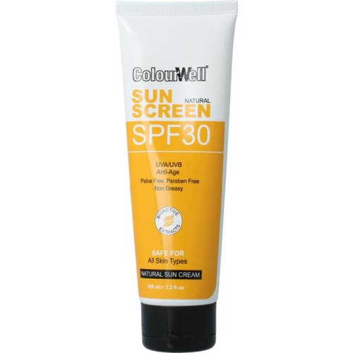100 ml ColourWell Natuurlijke Zonnecreme SPF30