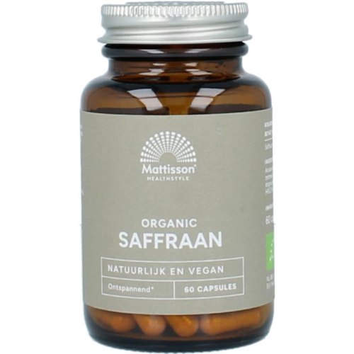 60 Kapseln Mattisson Saffraan met Sunfiber 30 mg Biologisch