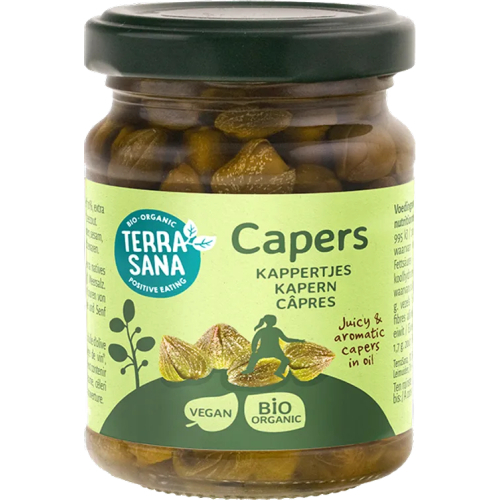 120 gram Terrasana Capers Kappertjes in Olijfolie Biologisch