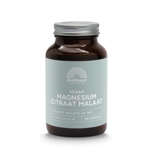 120 capsules Mattisson Magnesium Citraat Malaat 86 mg Elementair
