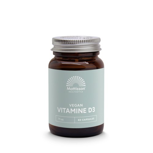 60 capsules Mattisson Vitamine D3 75 mcg 3000 IE Vegan